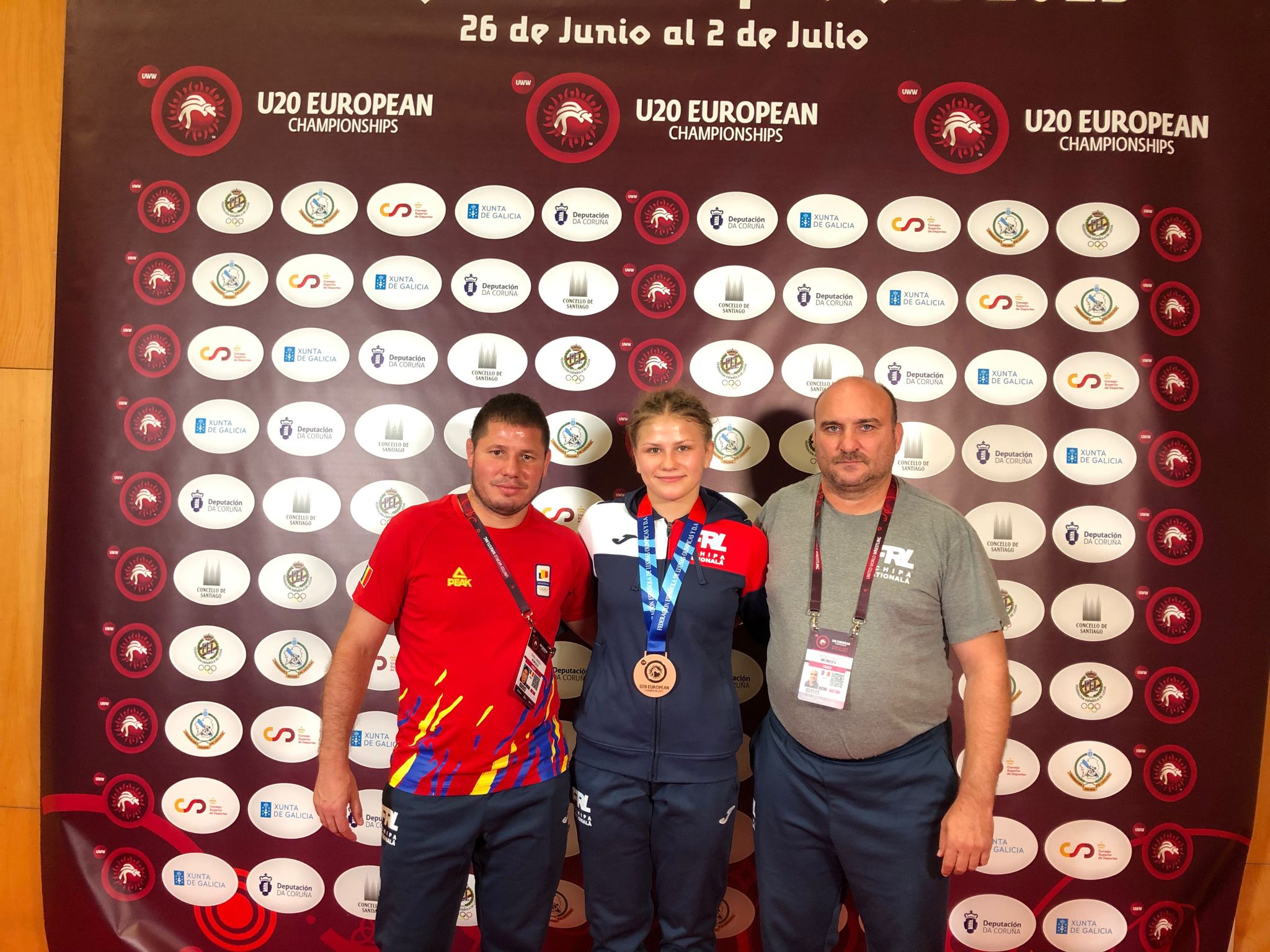 Panțîru Maria Magdalena sportiva Clubului Sportiv Școlar Nr.4 București medaliată cu bronz la campionatul mondial U 20
