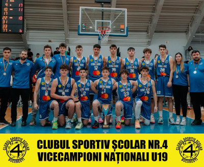 Imagine principala Medalie de argint pentru CSS Nr.4-CSU ASE la Campionatul Naţional de Baschet U 19